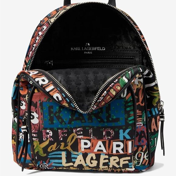 NWT Karl Lagerfeld Paris Cara Mini Backpack w/ Giftbox - Picture 13 of 14
